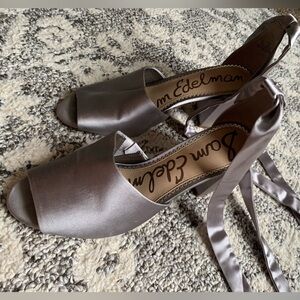 Sam Edelman Silver Heels Elegant Design